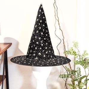 Black & Silver Witch Hat